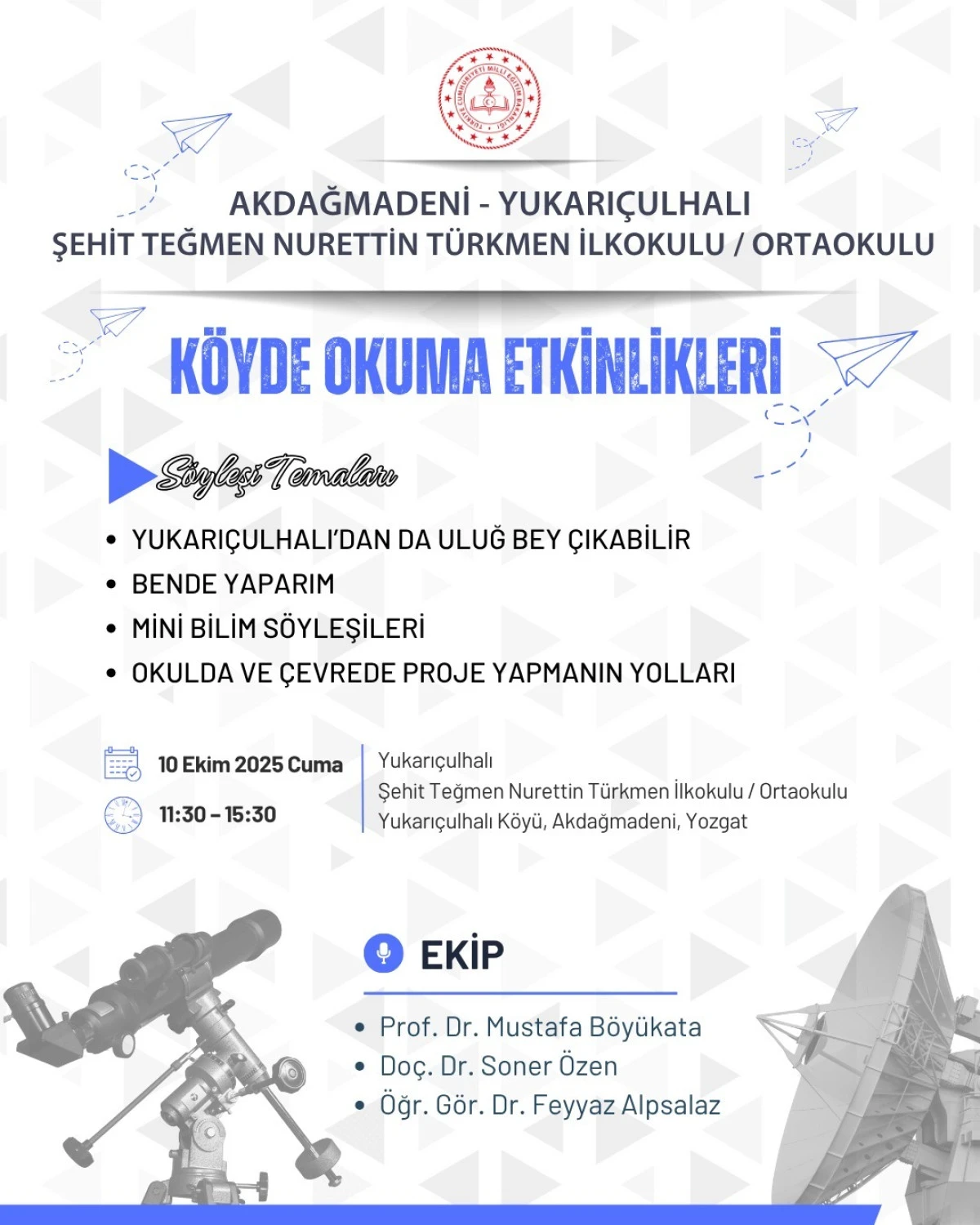 *85. ve 86. “Köyde Okuma Etkinlikleri” Akdağmadeni’nin Üçkaraağaç ve Yukarıçulhalı köylerinde gerçekleştirildi.*