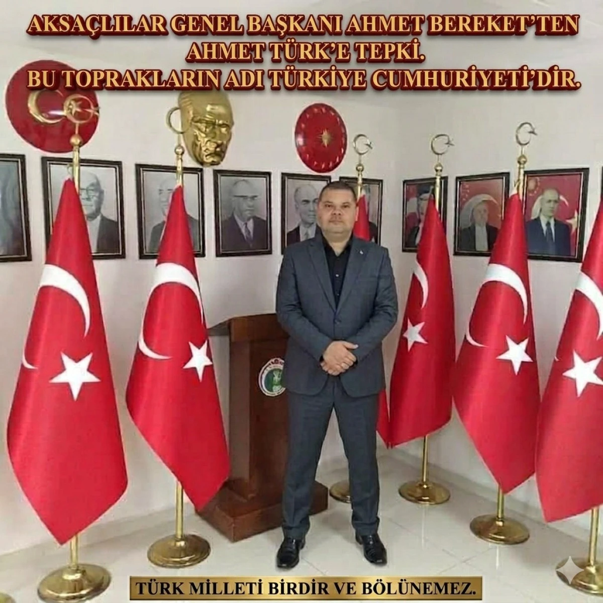 AKSA&Ccedil;LILAR&rsquo;DAN AHMET T&Uuml;RK&Uuml;N S&Ouml;ZLERİNE  TEPKİ