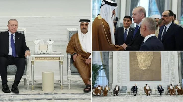 Cumhurbaşkanı Erdoğan, Katar Emiri Temim'e taziyelerini iletti