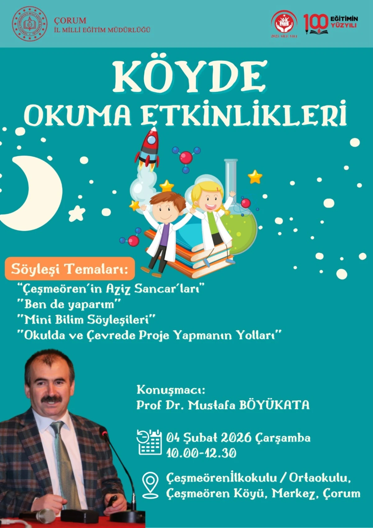 &ldquo;K&ouml;yde Okuma Etkinlikleri&rdquo; programının 89&rsquo;uncusu &Ccedil;orum&rsquo;un &Ccedil;eşme&ouml;ren&rsquo;deydi.*